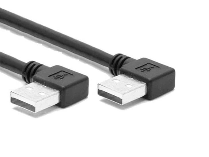 Подвійний лівий кут USB кабель A чоловічої і чоловіки