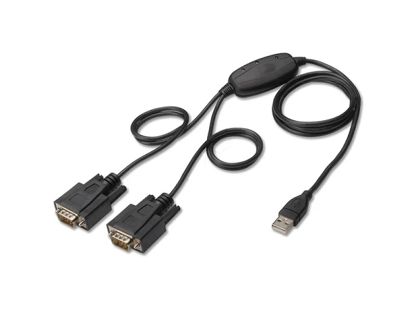 2 порт USB для RS232 серійний перетворює кабель DB9 RS232 кабелю адаптера